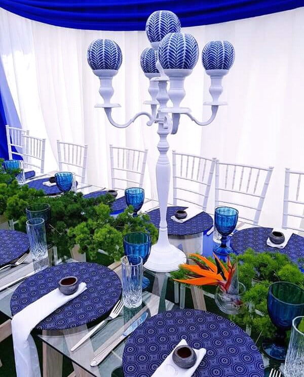 Blue Centerpiece for Shweshwe Decor | Clipkulture ...