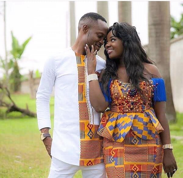 Clipkulture | Kente Bride and Groom Attire