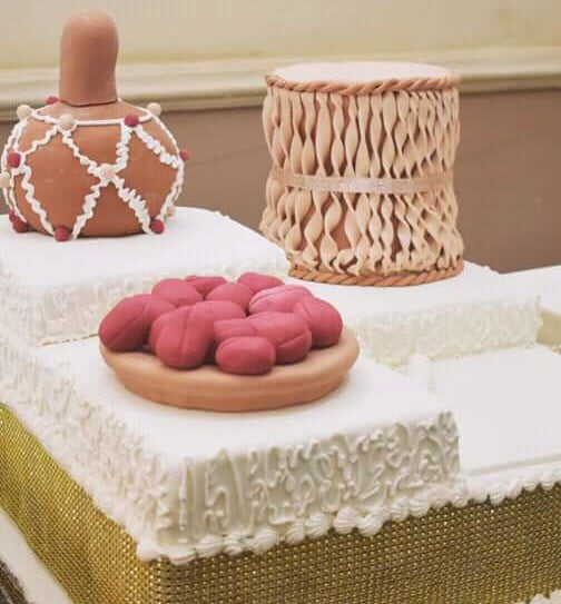 Nigerian Traditional Wedding Cake 