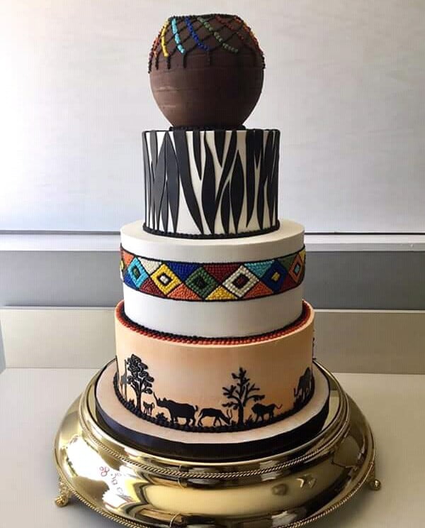 Traditional African cake - Decorated Cake by sophia - CakesDecor