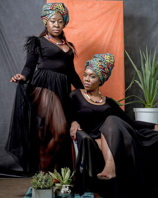 Black Dresses With Traditional Headwrap ...