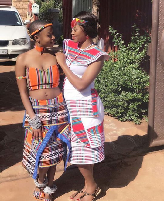 Orange Venda Traditional Dress Venda Traditional Attire,, 43% OFF