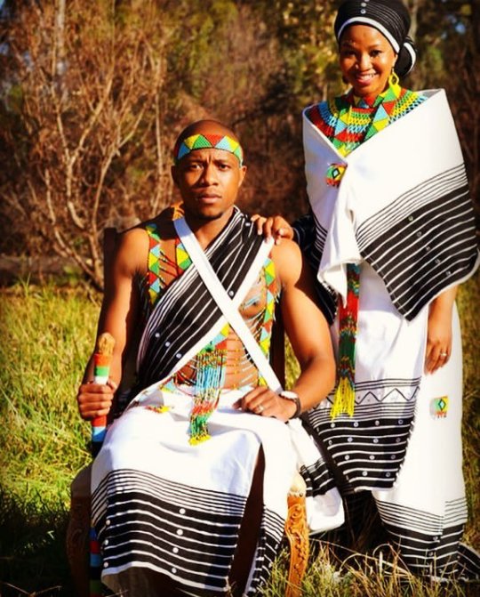 Clipkulture | Xhosa Umbhaco Wedding Attire With Colourful Beads.