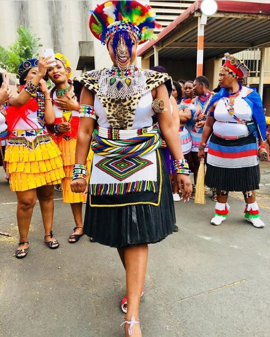 Clipkulture | Thandeka Mazulu In Her Zulu Traditional Wedding Attire ...