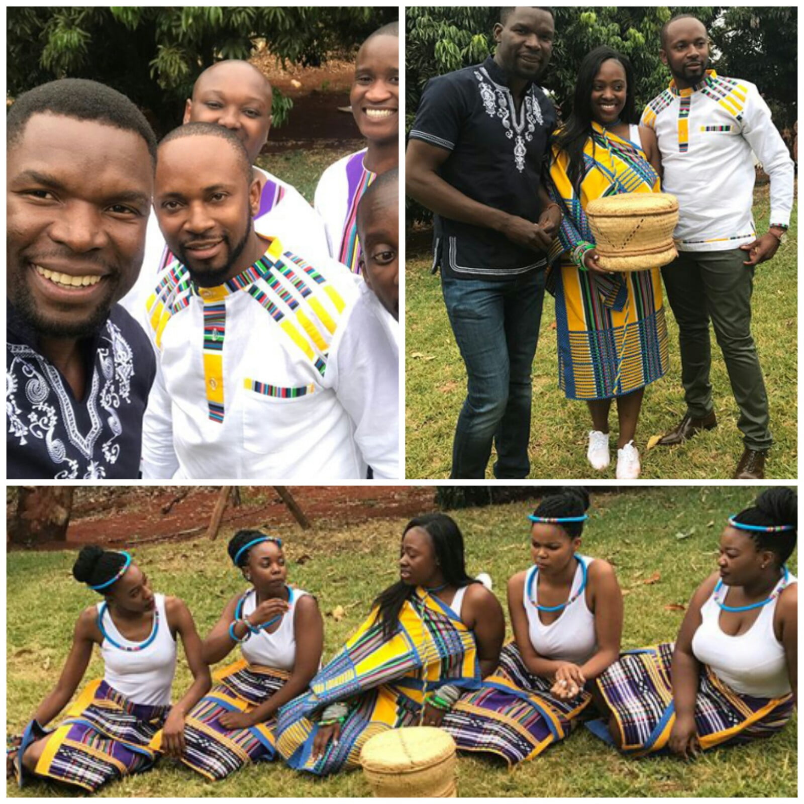 Clipkulture Bride Groom And Bridesmaids In Venda Traditional Wedding 