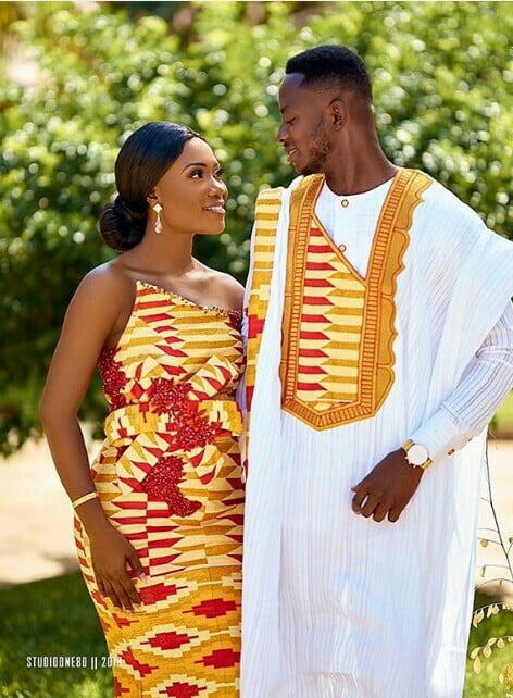 Couple In Matching Kente Engagement Outfits Clipkulture We've put this engagement session style guide pdf and template together with zumreta dudic, a. couple in matching kente engagement