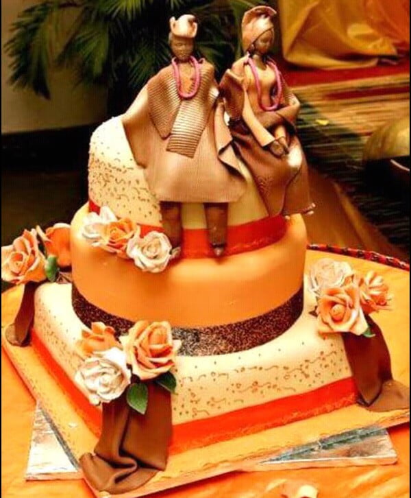 3tier Yoruba Engagement Cake Clipkulture