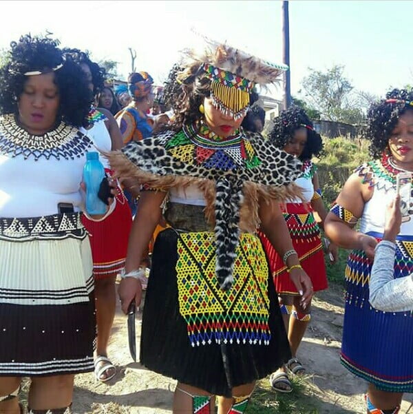 Clipkulture | Bride In Zulu Traditional Imvunulo Attire For Umembeso