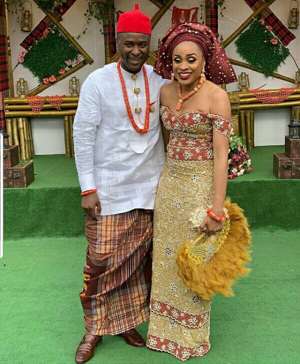 Igbo Couple In Traditional Wedding Attire Clipkulture 