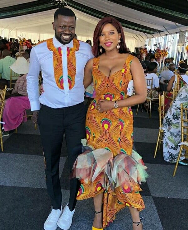 South african store traditional couple attire