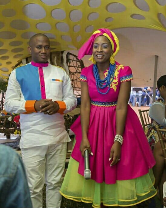 Clipkulture Couple In Sepedi Traditional Wedding Attire