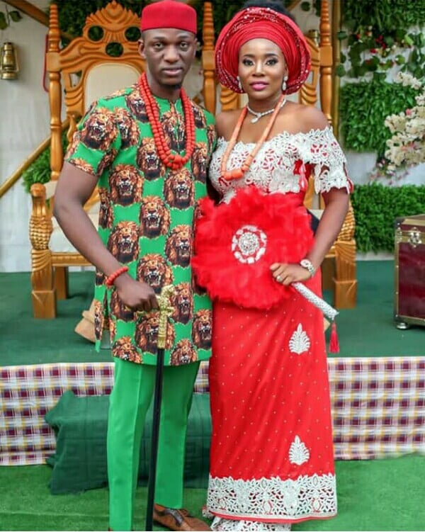 Igbo Couples Traditional Marriage Attire, Couples Luxurious