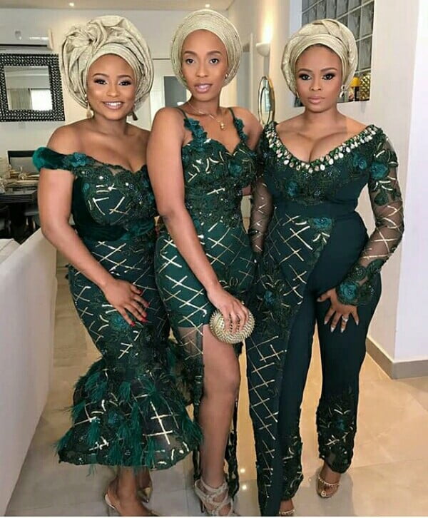 gold aso ebi styles