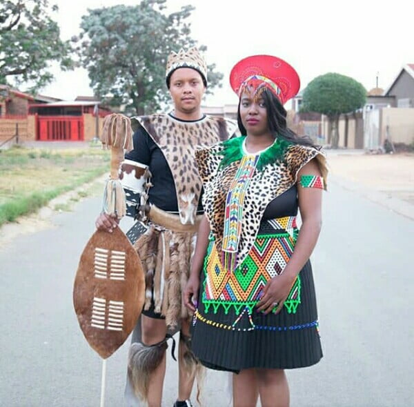 Clipkulture | Couple In Their Zulu Traditional Wedding Attire