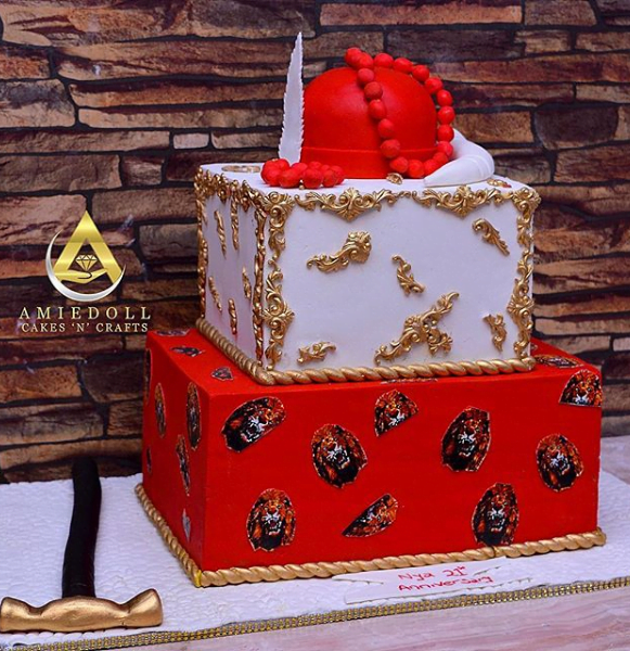 Beautiful Nigerian Traditional Wedding Cakes | OMASTYLE Bride