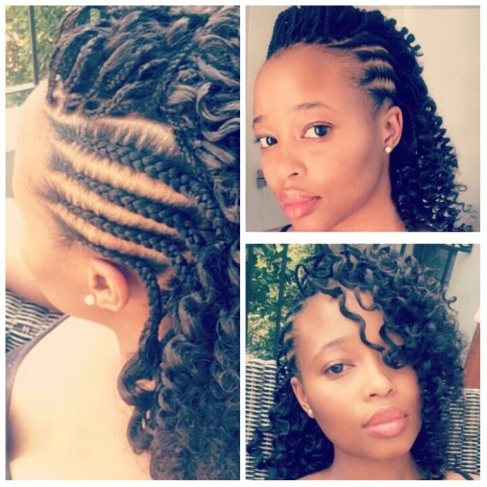 Clipkulture | Tango Ncetezo in Cornrows and Finger Curls Hairstyle