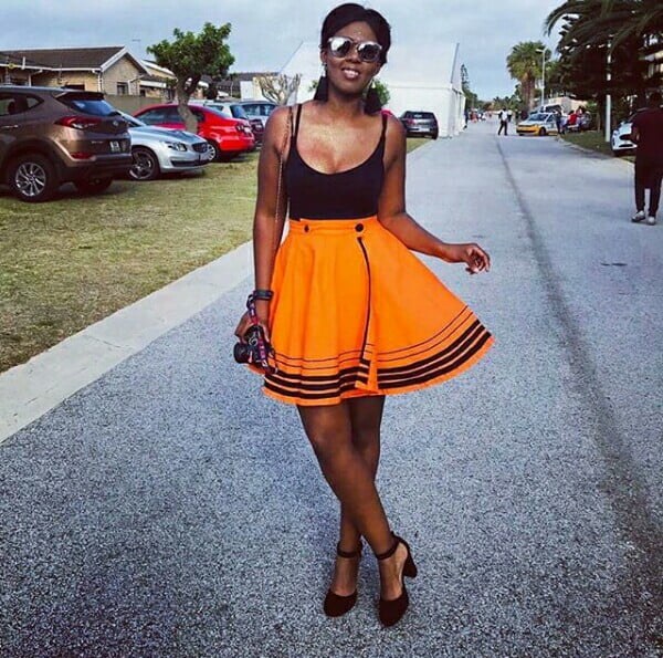 Vintage Orange Pleated Skirt Mini Skirt Back to School Skirt - Etsy