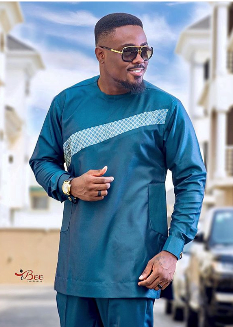 Toosweet Annan in Blue Long Sleeve Senator Attire – Clipkulture