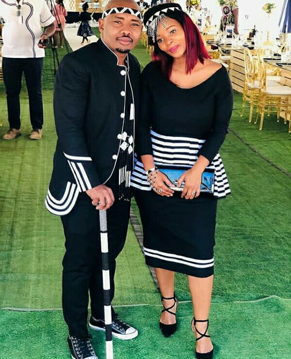 Clipkulture | Couple In Black and White Modern Xhosa Inspired Outfits ...