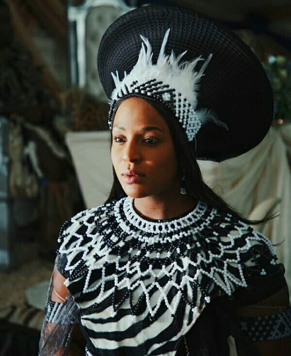 black and white zulu traditional attire