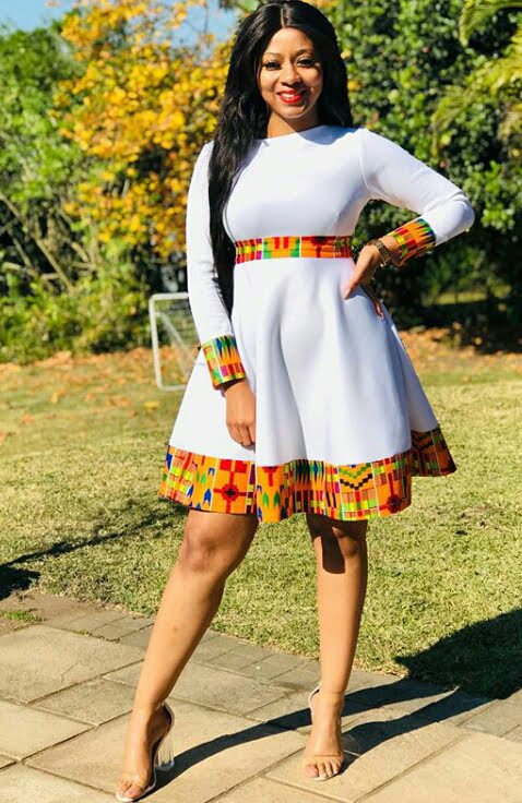 Kwanele Kubheka in a Cute White Dress ...