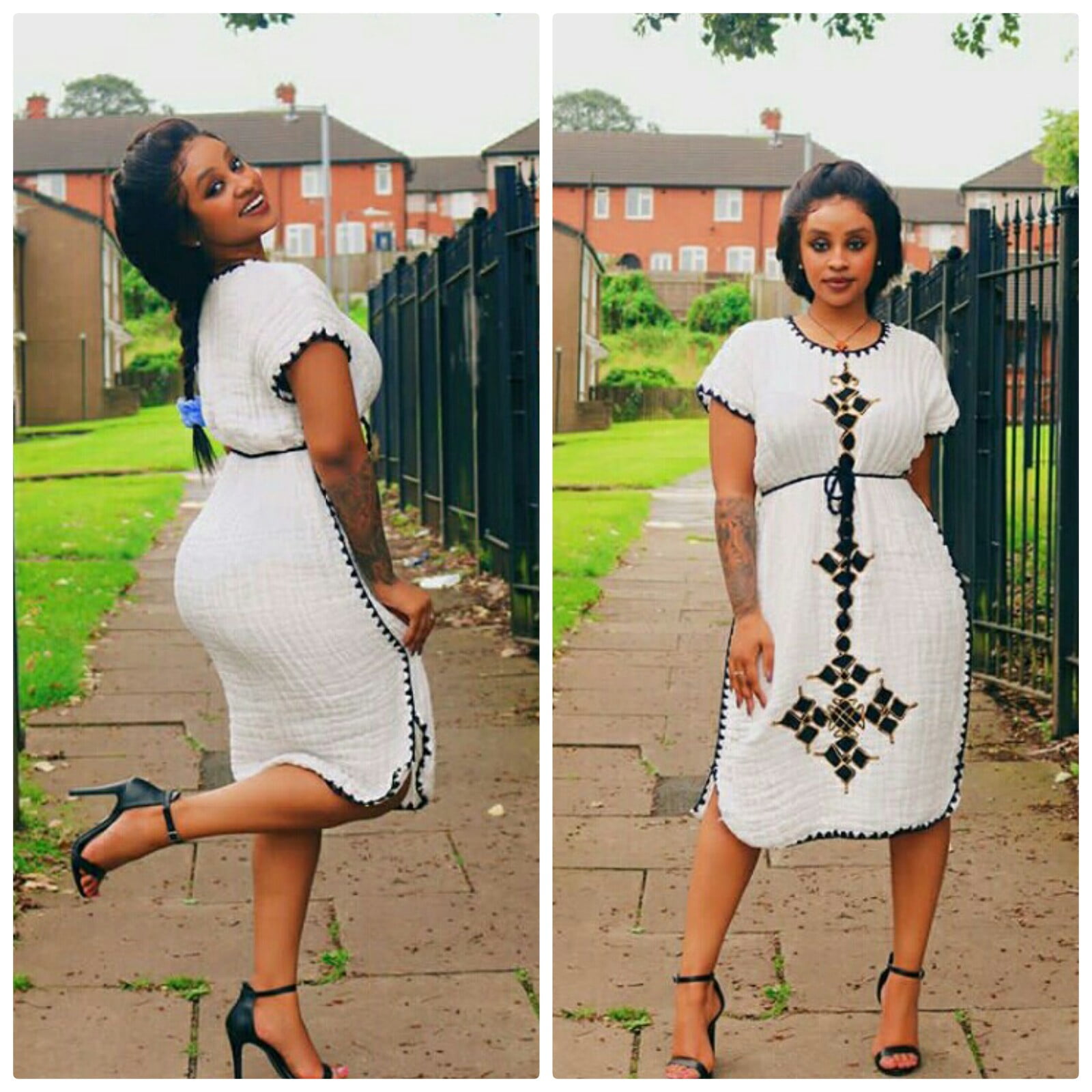 Clipkulture Bez Amde Looking Gorgeous In Her Beautiful Habesha Kemis Traditional Dress 2649