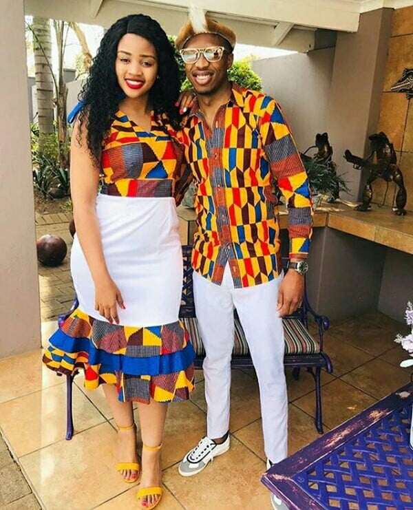 Couples Ankara Outfitcouple Traditional Wedding Outfits Couples African ...