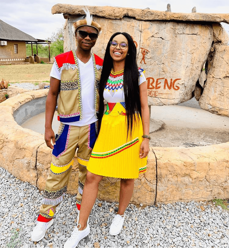 Clipkulture Couple In Zulu Traditional Attire 