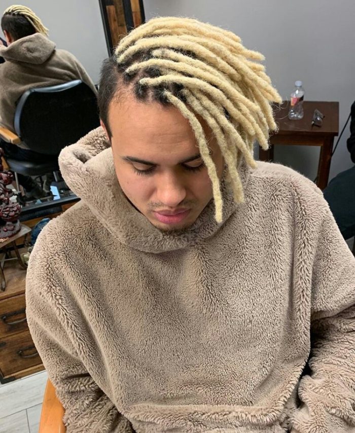 Clipkulture Blonde Dreadlocks Style For Men