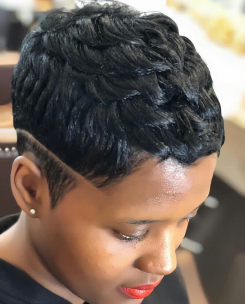 Low Cut Style for Relaxed Hair – Clipkulture