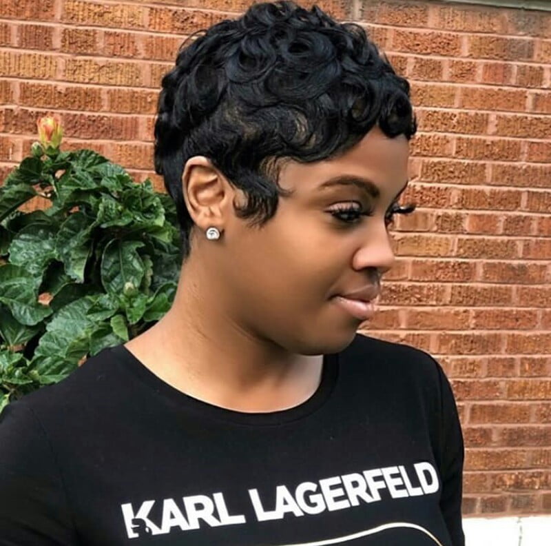 Clipkulture | Wavy Low Cut Style for Relaxed Hair