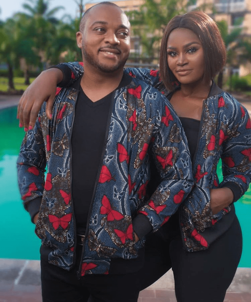 kitenge bomber jacket