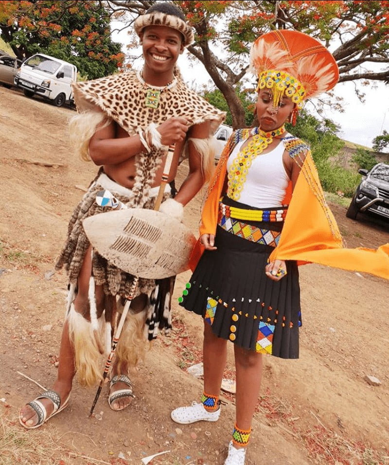 Clipkulture Beautiful Zulu Traditional Attire For Male And Female