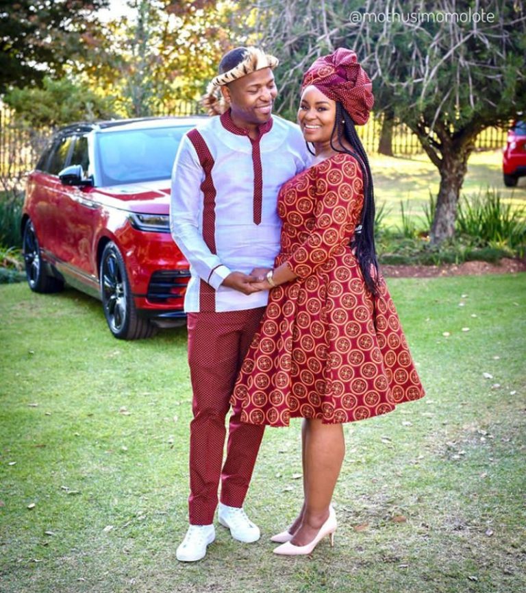 Sotho Couple In Seshoeshoe Traditional Outfits – Clipkulture