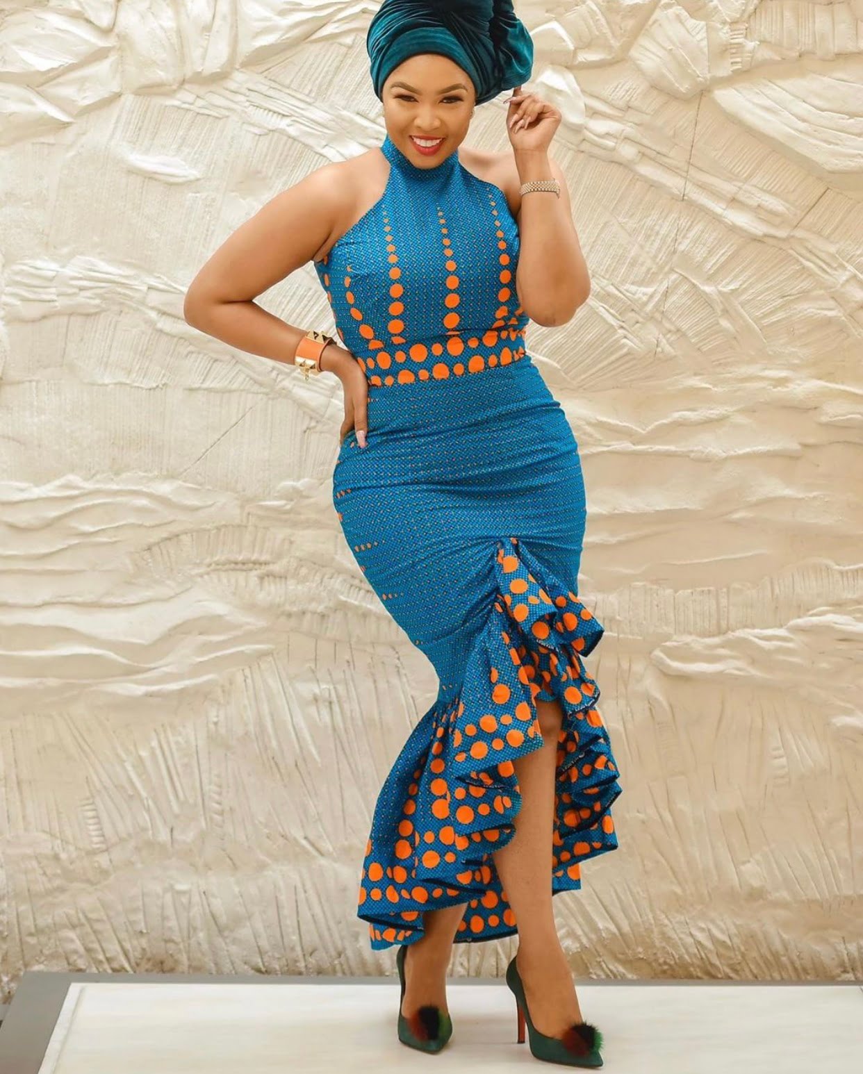 Clipkulture | Halter Neck African Dress