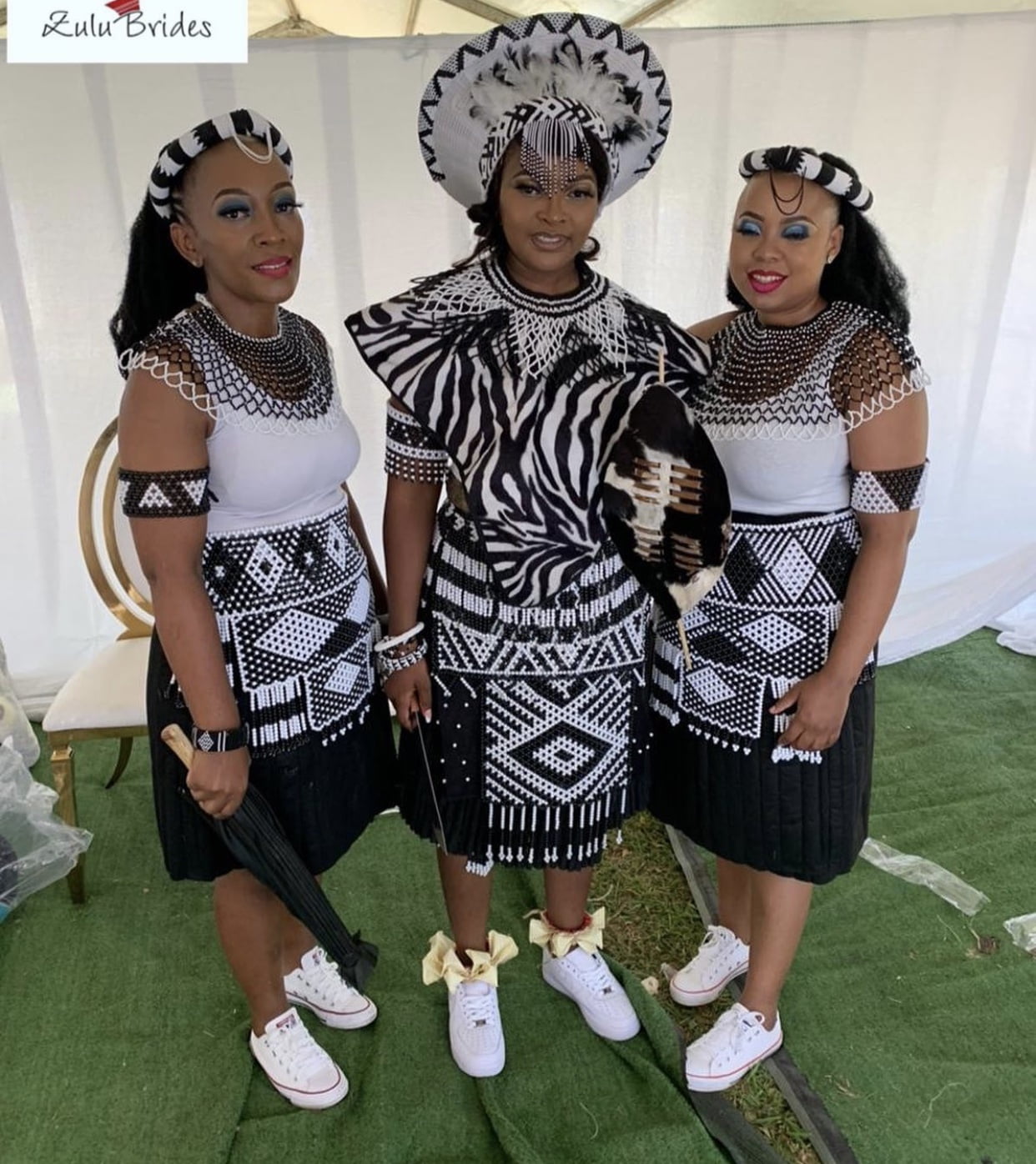 Clipkulture Zulu Brides And Maidens In Traditional Attire 6506