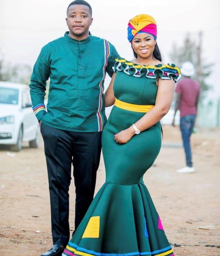 Clipkulture | 5 Cute African Brides in Green Traditional Wedding Dresses