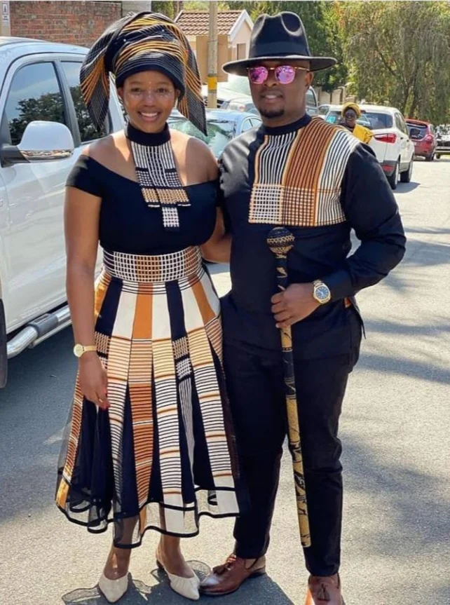 Clipkulture 17 Lovely South African Couples In Matching Traditional Attire 0221