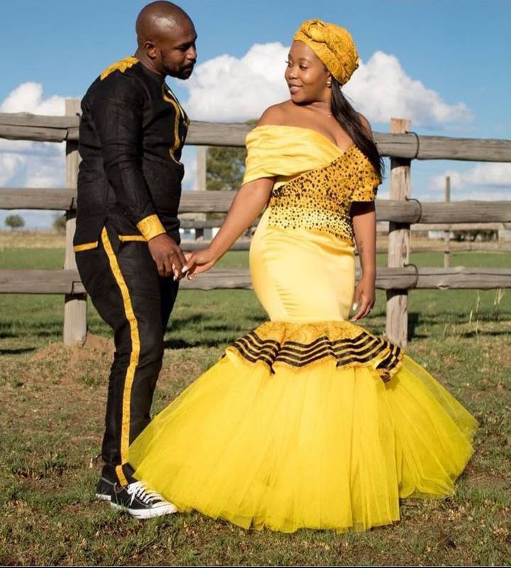 Yellow Traditional Wedding Attire | vlr.eng.br